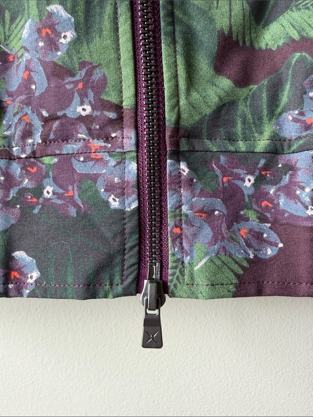 GSTQ Floral Pinstripe Bomber Jacket in Green Men’s Medium - Picture 4 of 16